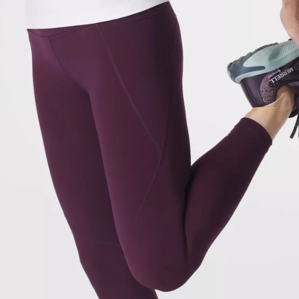 Sweaty Betty London Power 7/8 Deep Midnight Cherry Leggings